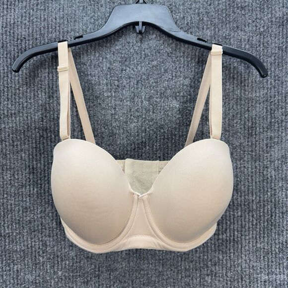 Wacoal Bra 32G Red Carpet Convertible Strapless Contour Underwire Nude 854119 - Picture 1 of 9